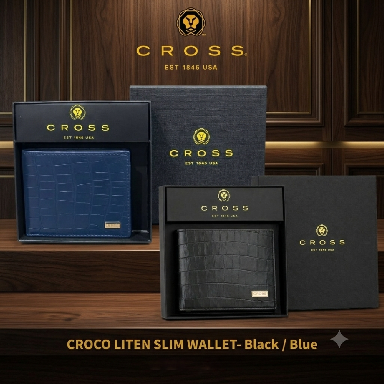 CROSS Croco Liten Slim Wallet