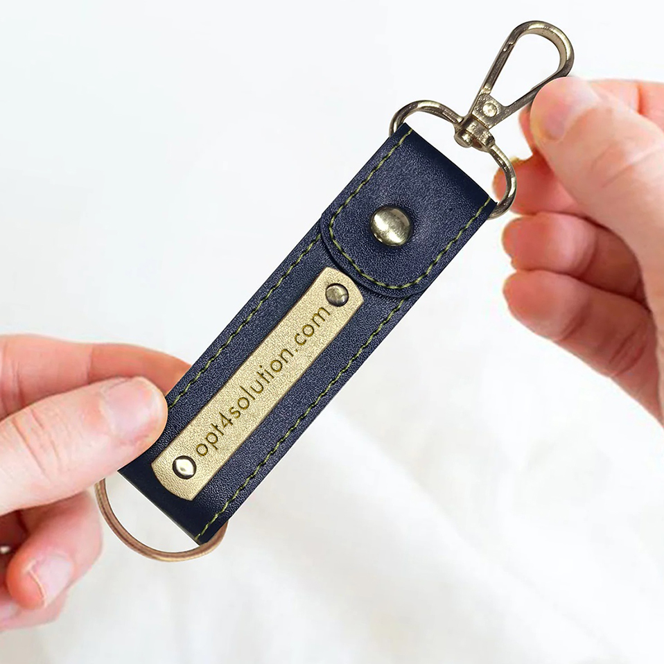 PROMOTIONAL LEATHER KEYCHAINS