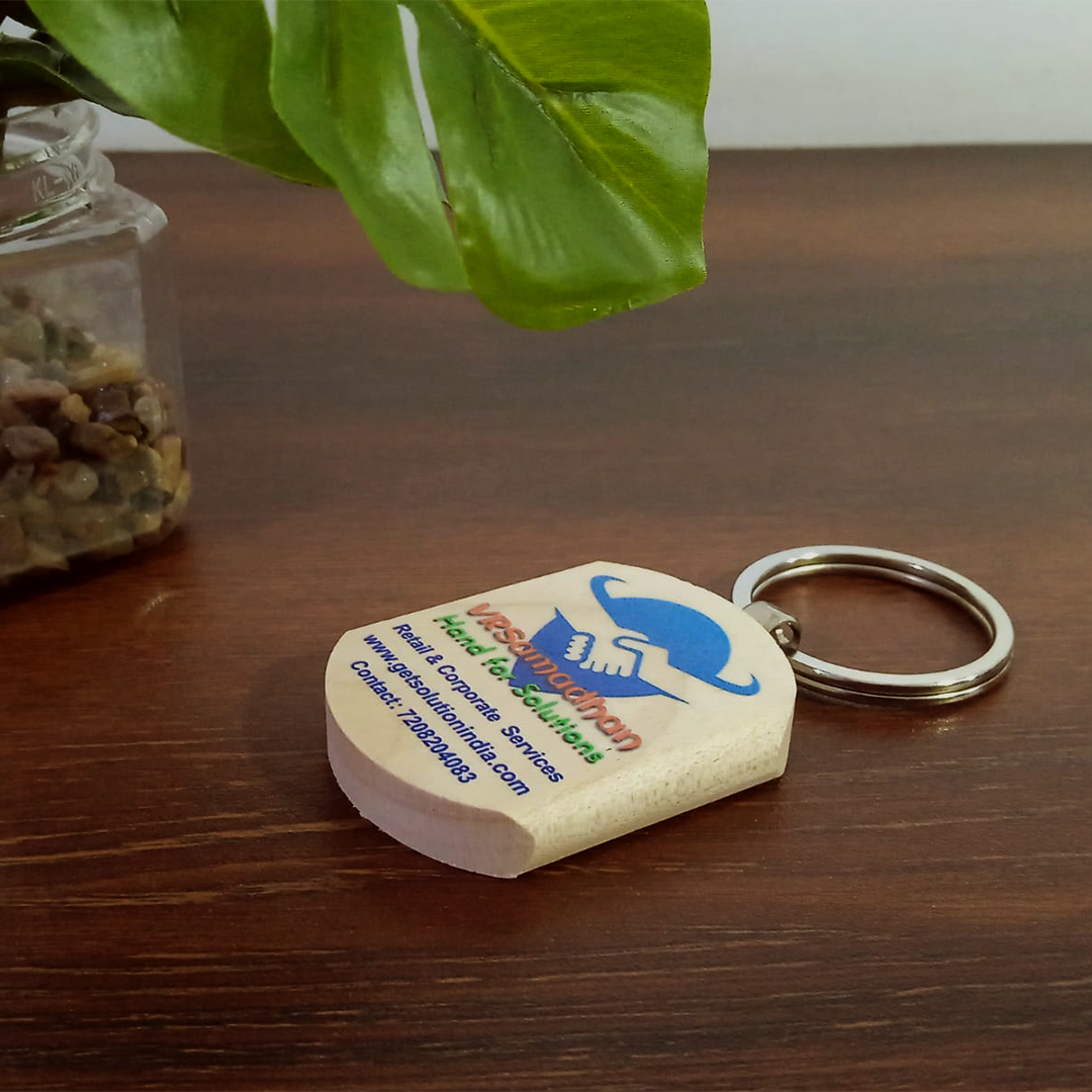 PROMOTIONAL WOODEN KEYCHAINS